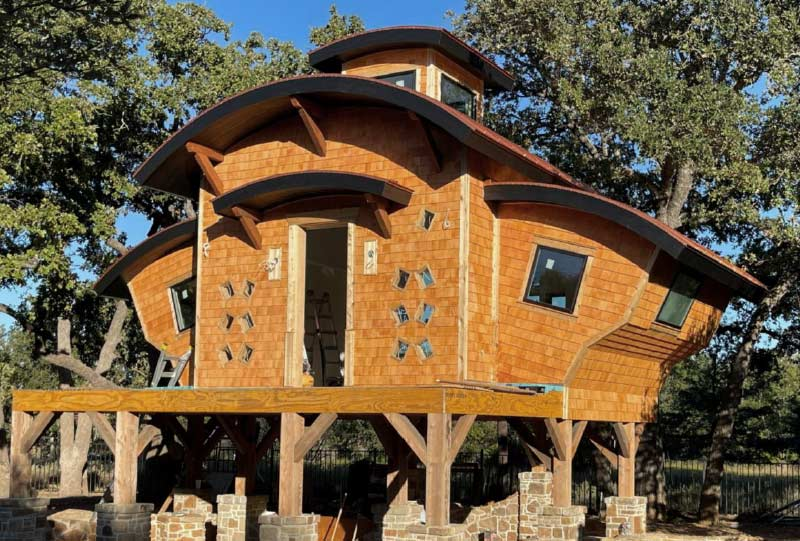 Custom Tree House Weatherford TX Peter Attila Design