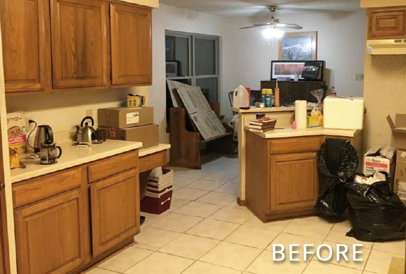 Kitchen Before Renovation Weatherford TX Peter Attila Design 2