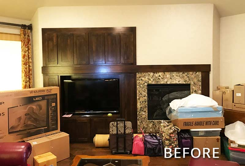 Living Room Before Renovation Weatherford TX Peter Attila Design