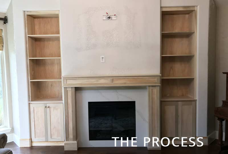 Living Room Renovation Process Weatherford TX Peter Attila Design 2
