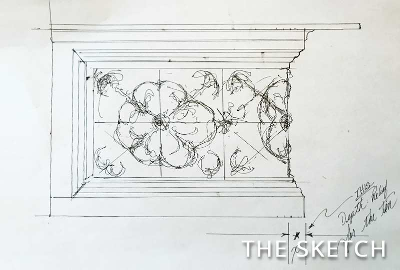 Weatherford TX Renovation Sketch Of Custom Bar Peter Attila Design