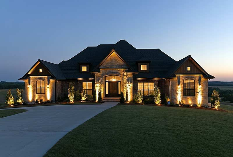 Landscaping Exterior Lighting Design Strategy Peter Attila Design Weatherford Texas